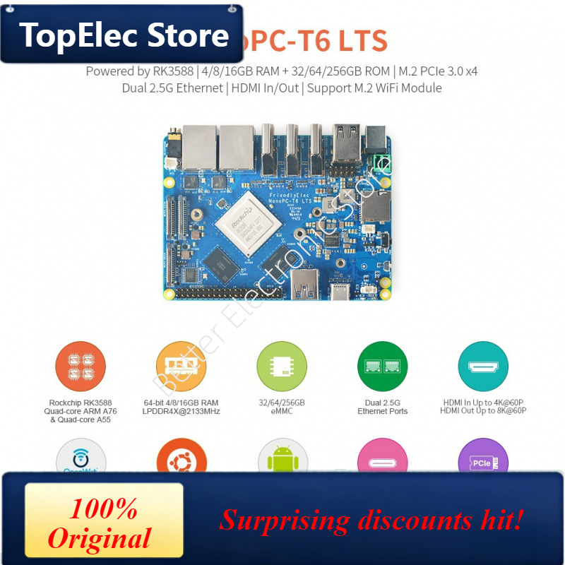 Nanopc T6 16Gb - Scheda di Sviluppo TopElec NanoPC-T6 LTS