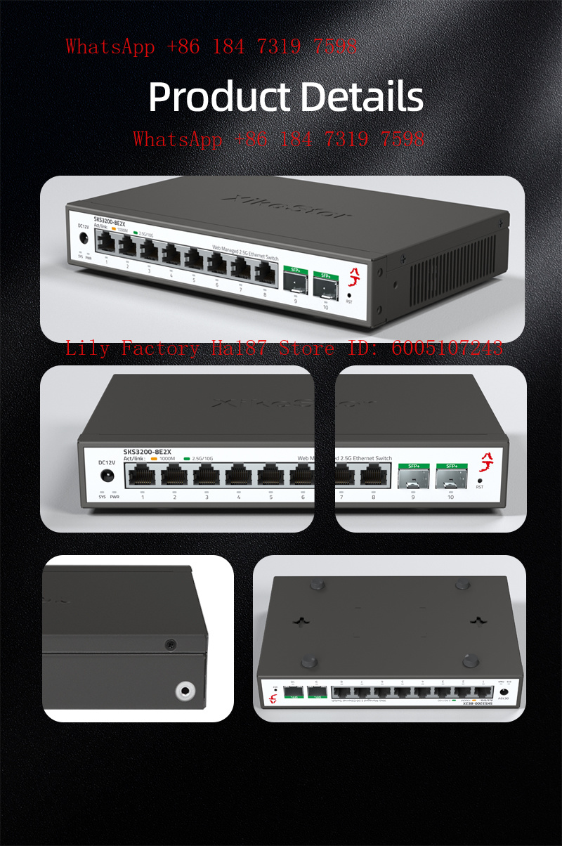 Switch di Rete XikeStor 8*2.5G - Sfp+ 10G Managed Switch 8 Port recensione e prezzo